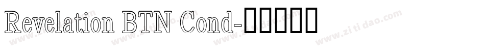 Revelation BTN Cond字体转换